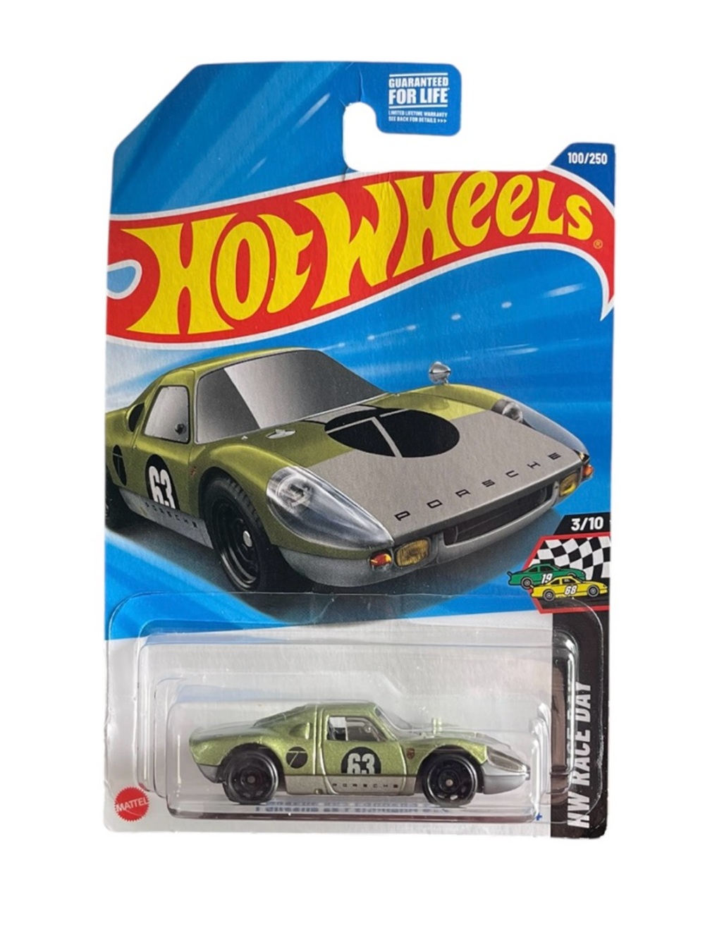 Hot Wheels Porsche Race Car Toy - Olive Green